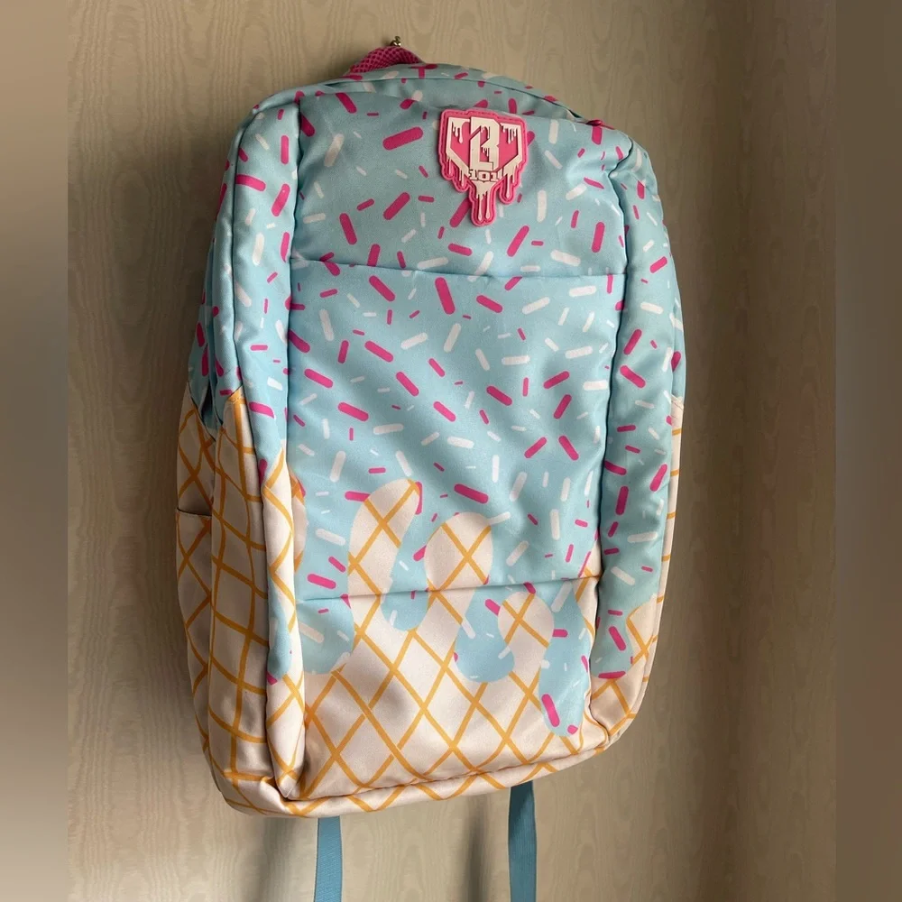 Baseball Lifestyle 101 Backpack Ice Cream Drip Cotton Candy Blue - Picture 1 of 10
